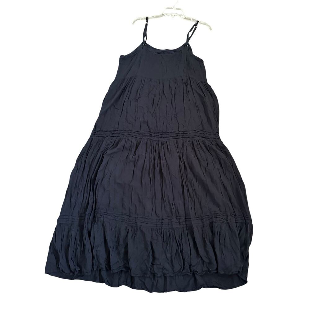 Lulus Favorite of the Day Tiered Maxi Dress Women XL Lined Black Boho Beach - Picture 8 of 11